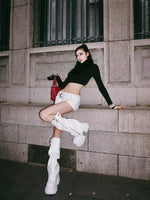 Platform Leg Warmers Boots