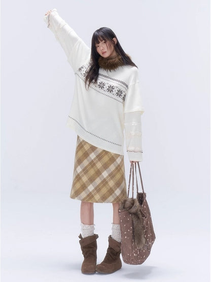 Fair Isle Layered T-Shirt