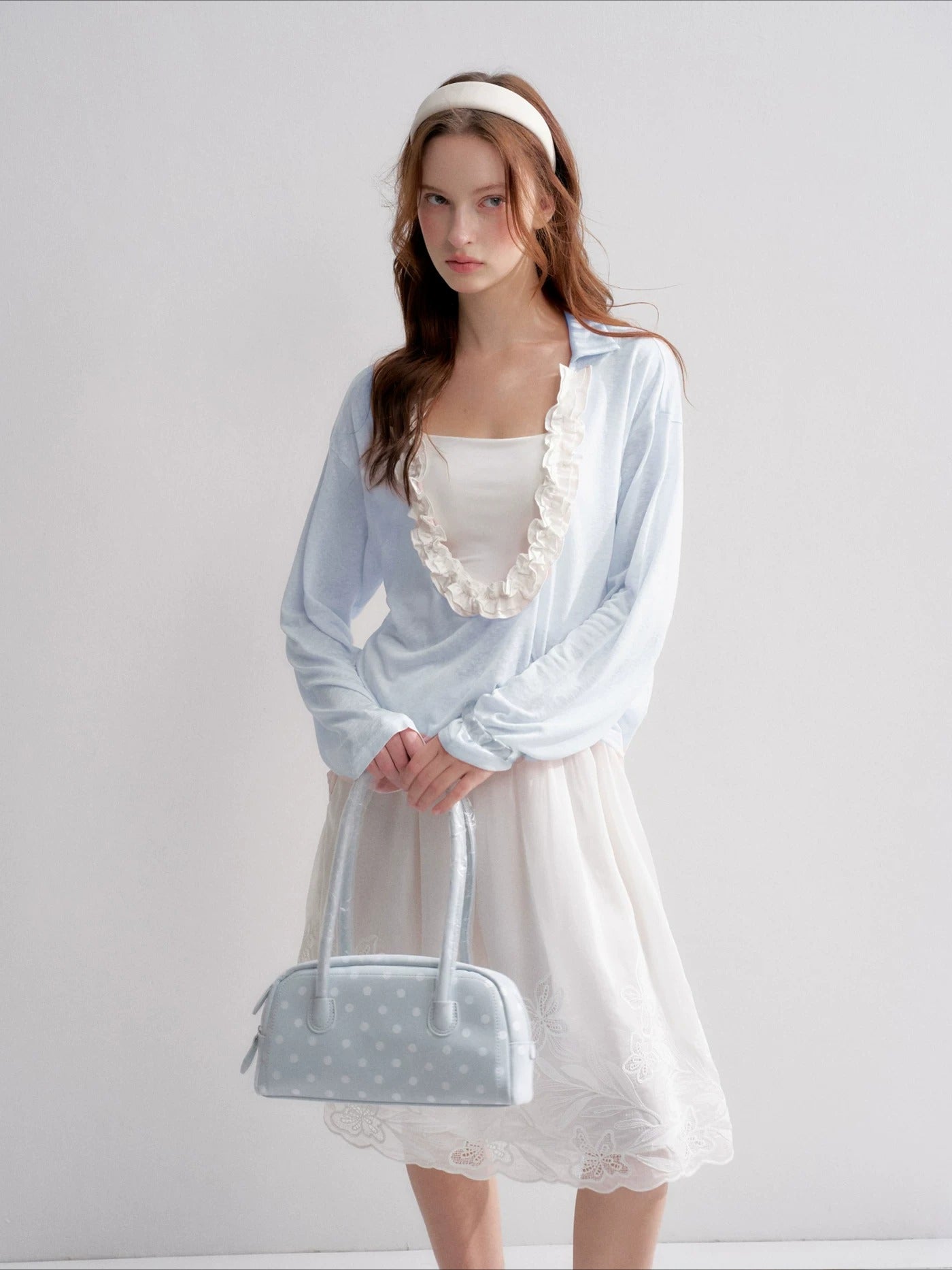 Ruffle Cloud Tee Set