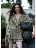 Romantic Ruffle Sleeve Dress