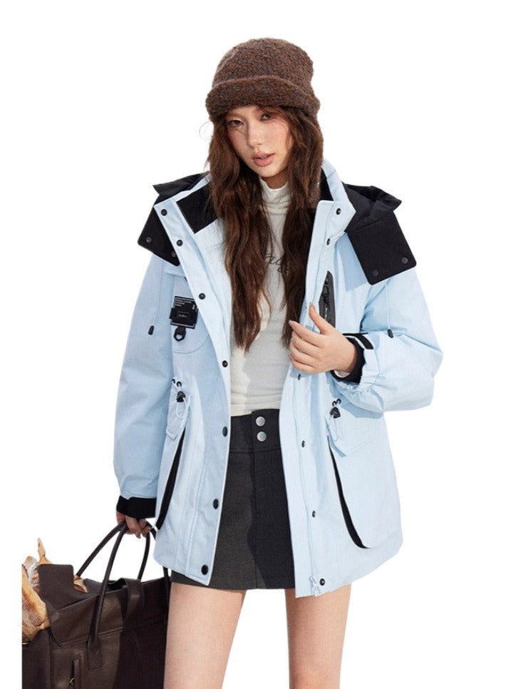 Windproof Hooded Down Jacket