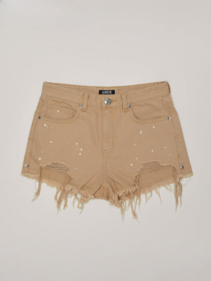 Compass Wild Denim Shorts Army Green Camouflage