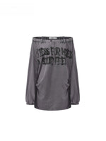 Punk Graffiti Off-Shoulder Tee