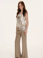 Light Brown Paisley Tube Top