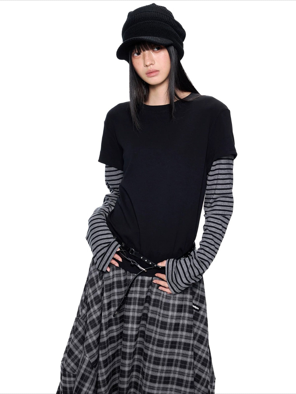 Faux Layered Stripe Tee