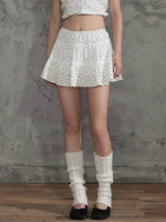 Star Print A Line Skirt