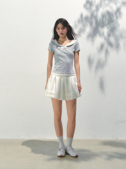 Lace Bow Retro T-shirt