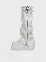 Square Toe Platform Sneakers