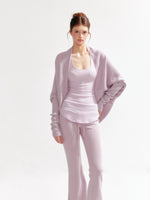 Lazy Knit Cardigan Tank Set