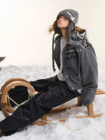 Fair Isle Hooded Down Jacket