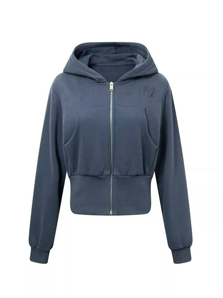 Two-Tone Zip Hoodie