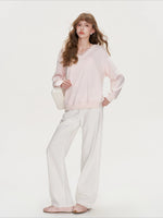 Lace Bow Sweatshirt