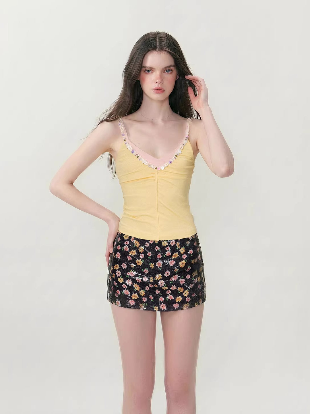 Shell Trim Cami Top