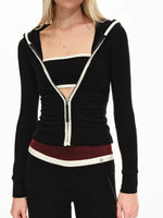Contrast Hooded Lounge Set