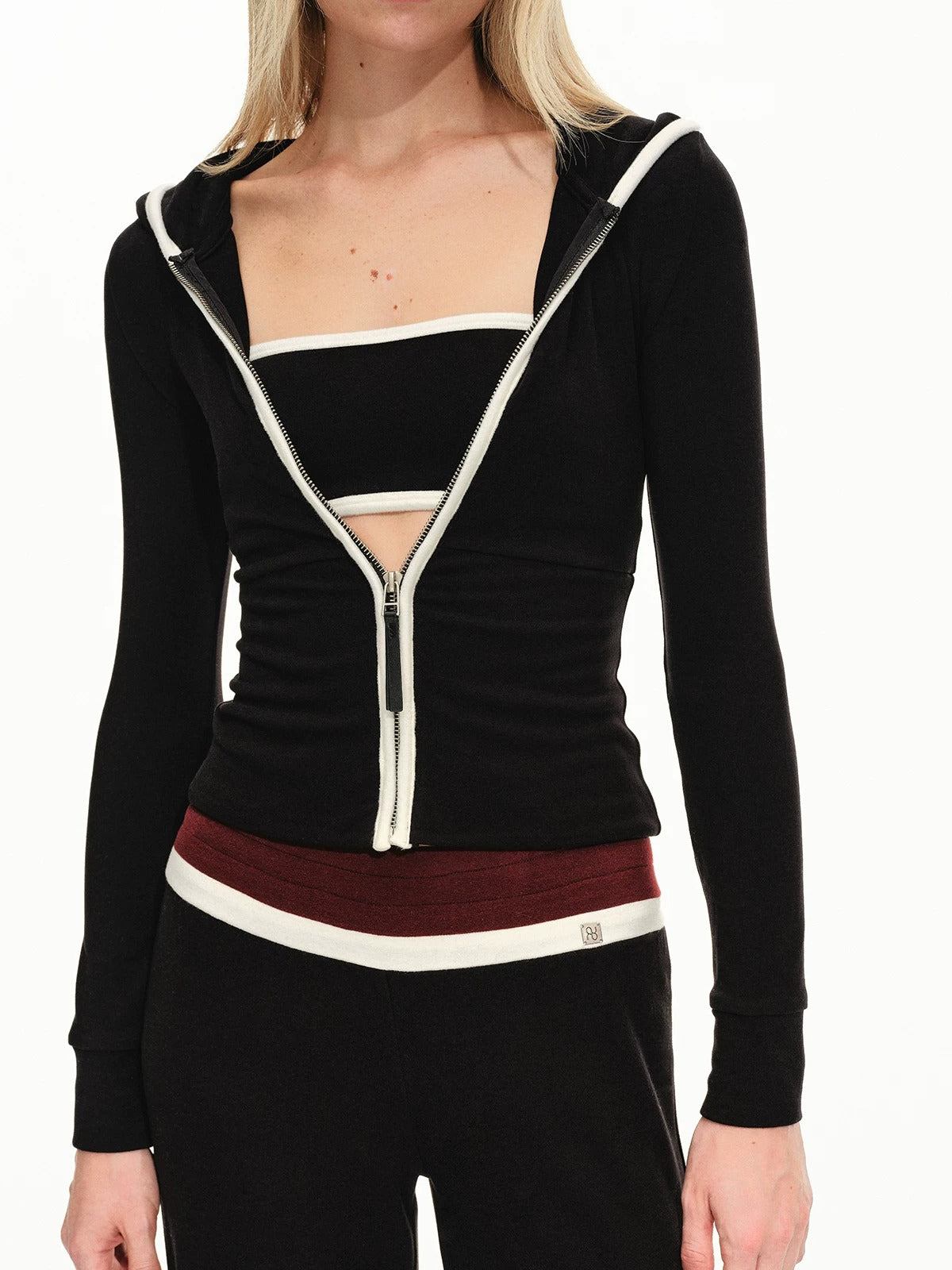 Contrast Hooded Lounge Set