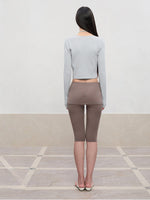 Spun Long-Sleeve Knit Cardigan