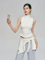 V Waist Straight Pants