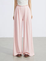 Lace Draped Wide-Leg Pants Set