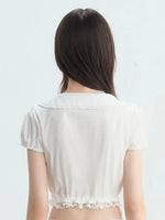 Doll Collar Lace Blouse