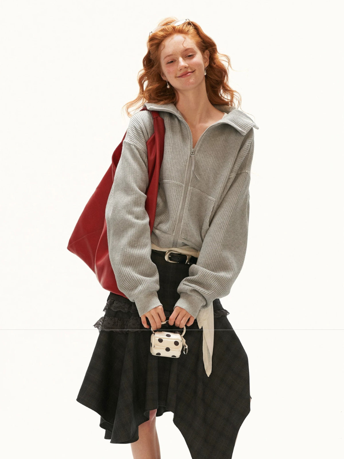Structured Zip Knit Cropped Jacket