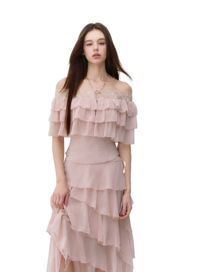 Goddess Layered Chiffon Dress