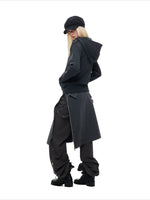 Double-Breasted Utility Cropped Jacket