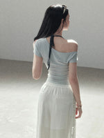 Asymmetric Halter Top