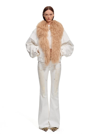 Polar Flare Stretch Denim Pants