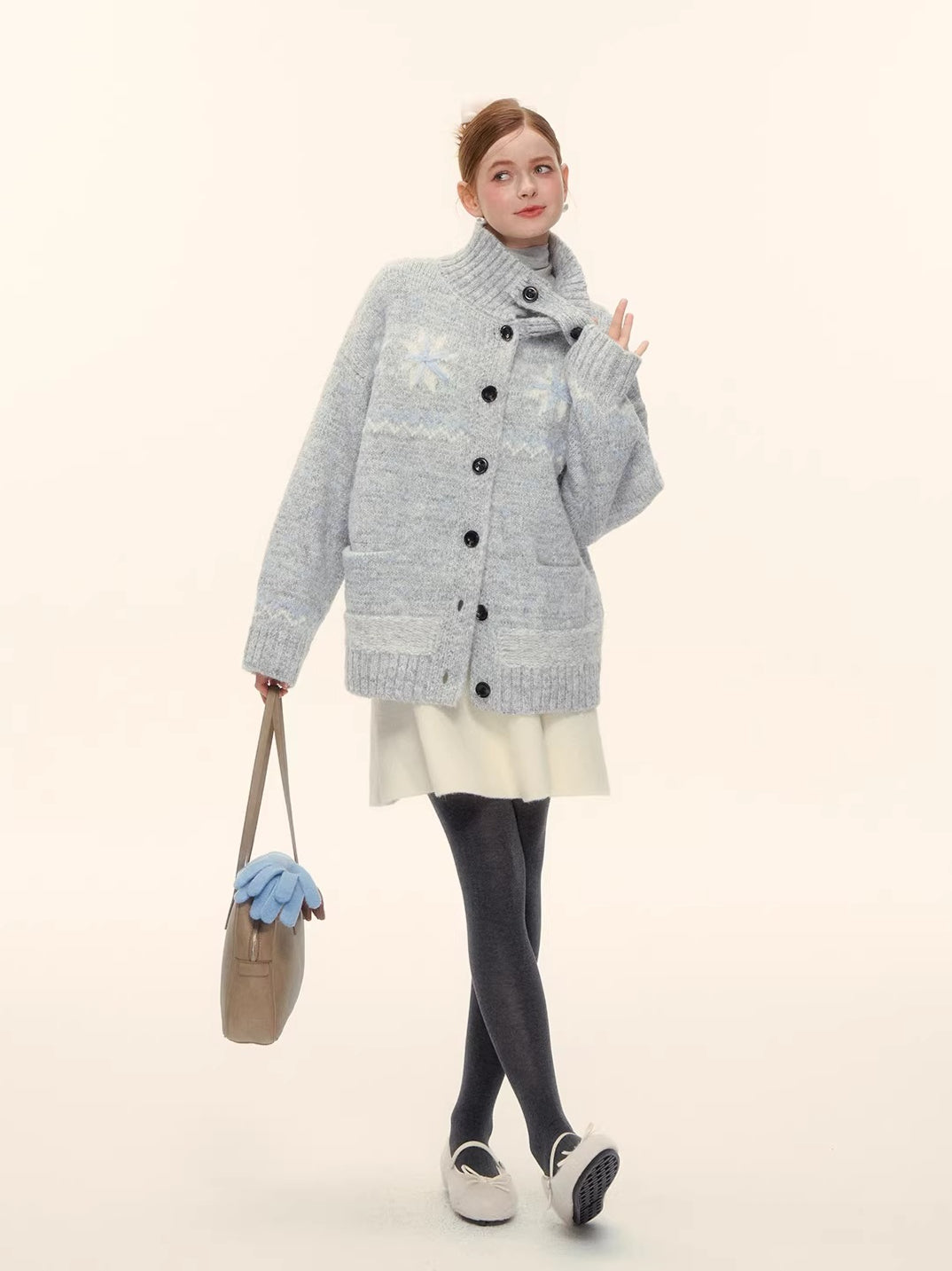 Fair Isle Knit Cardigan