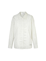 Striped Lace Shirt Set