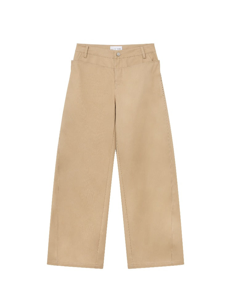 Khaki Leopard Pocket Pants