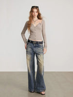 Layered Camisole Panel T-Shirt Top