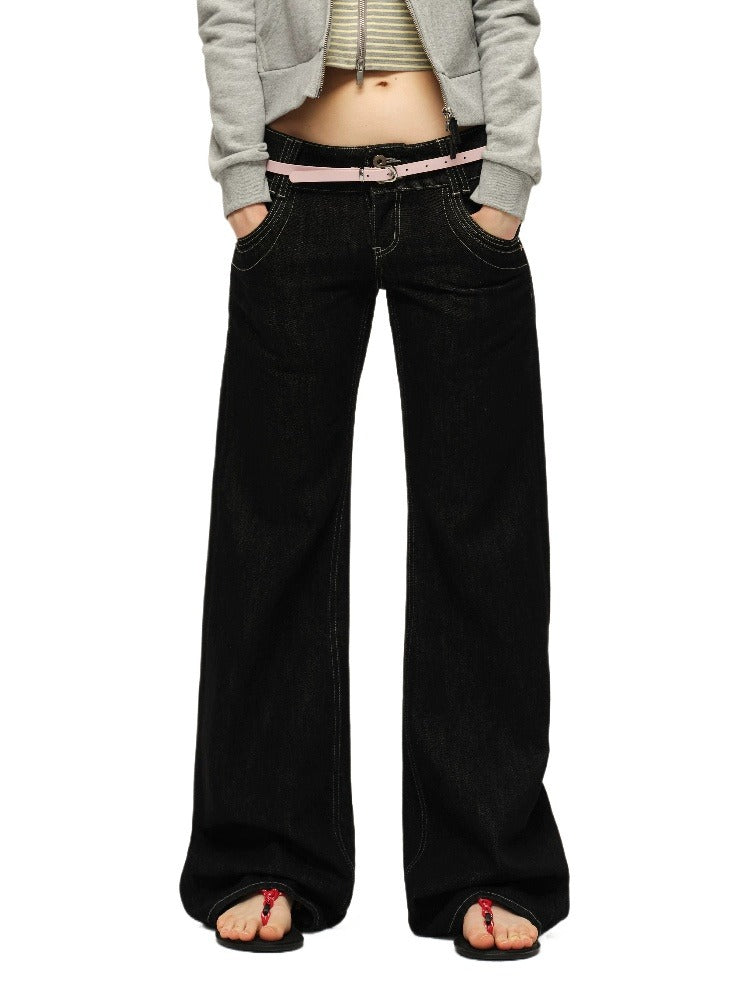 Vintage Low-Rise Straight Jeans