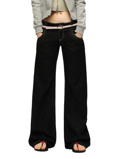 Vintage Low-Rise Straight Jeans