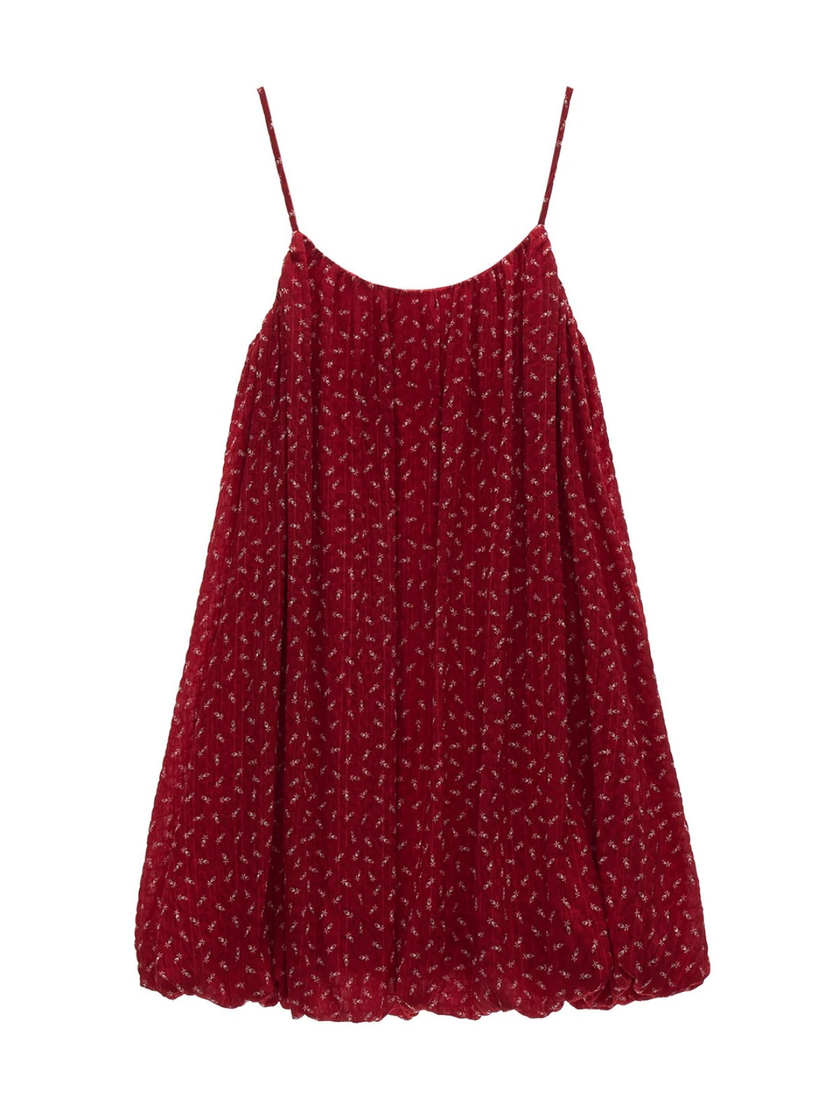 Vintage Floral Loose Cami Mini Dress