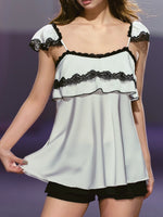 Satin Lace Camisole Top