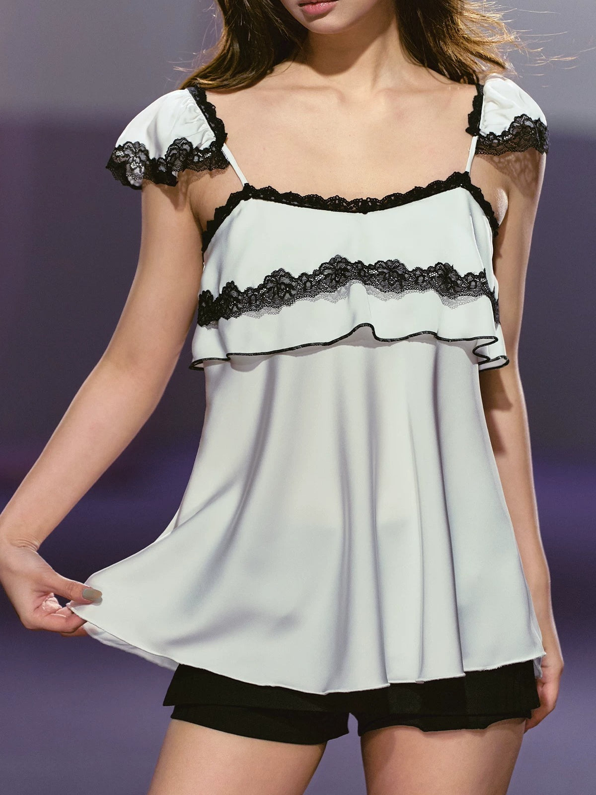 Satin Lace Camisole Top