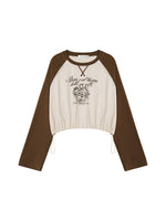 Vintage Contrast Raglan Top