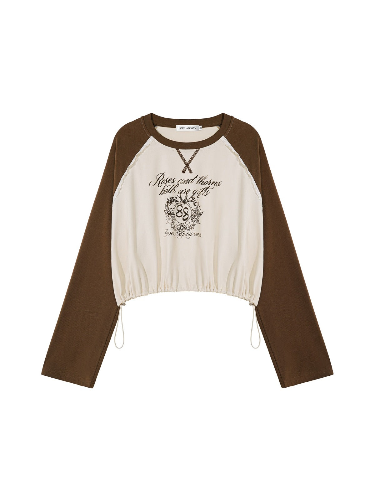 Vintage Contrast Raglan Top