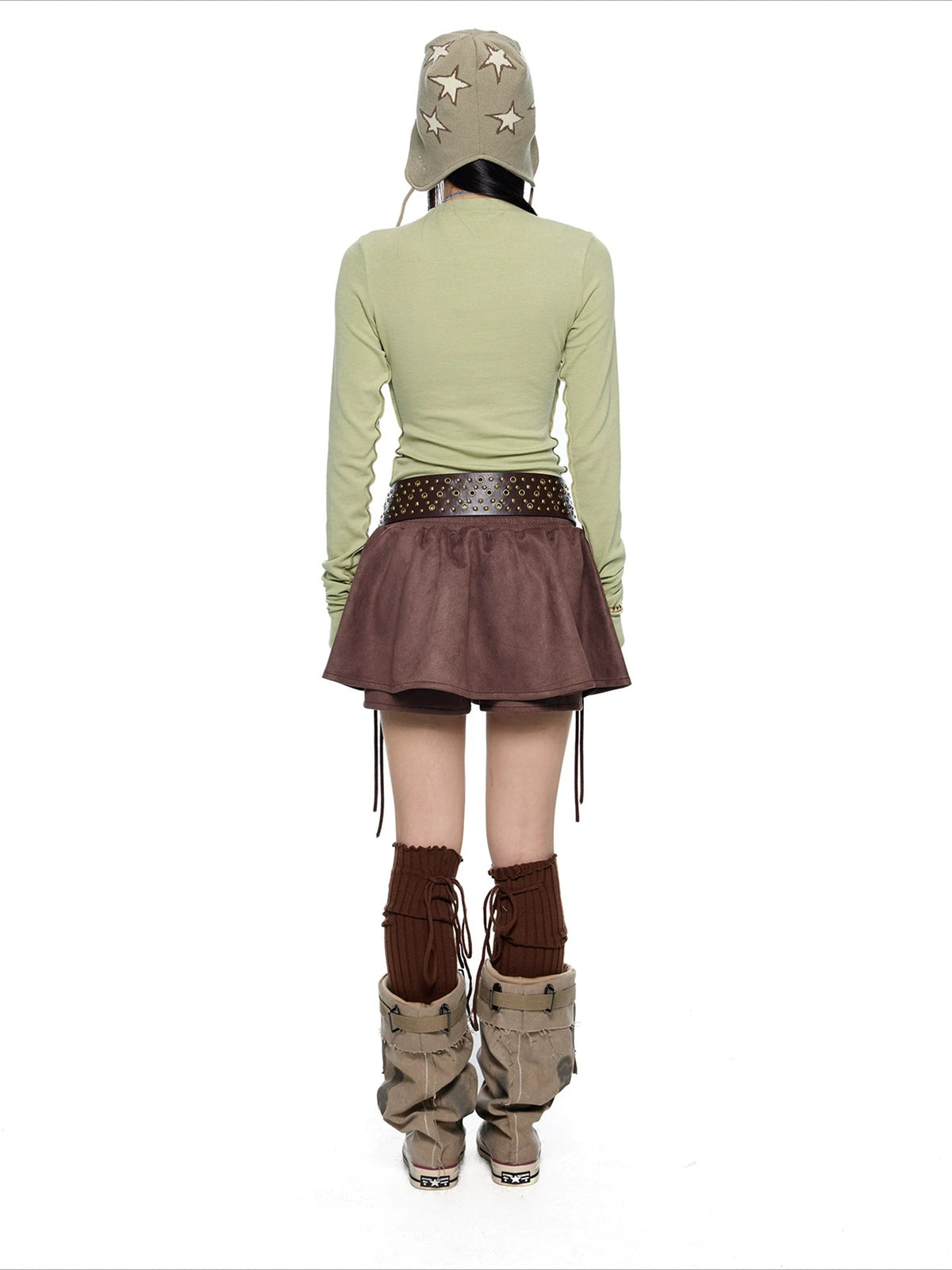 Slim Pleated Long Sleeve Top