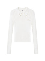 Classic Asym Polo Knit