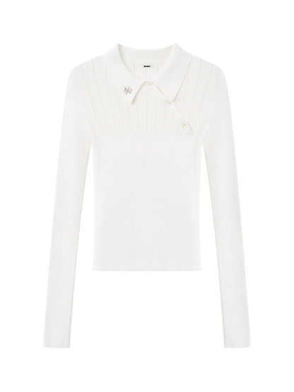 Classic Asym Polo Knit