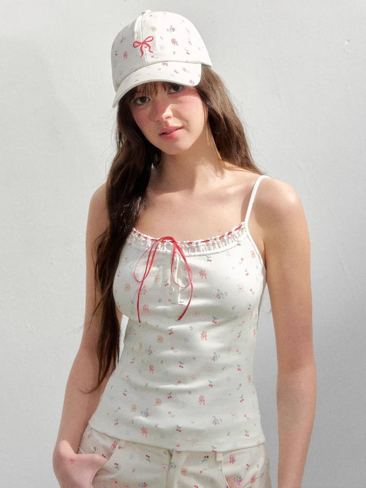 Floral Embroidered Cap