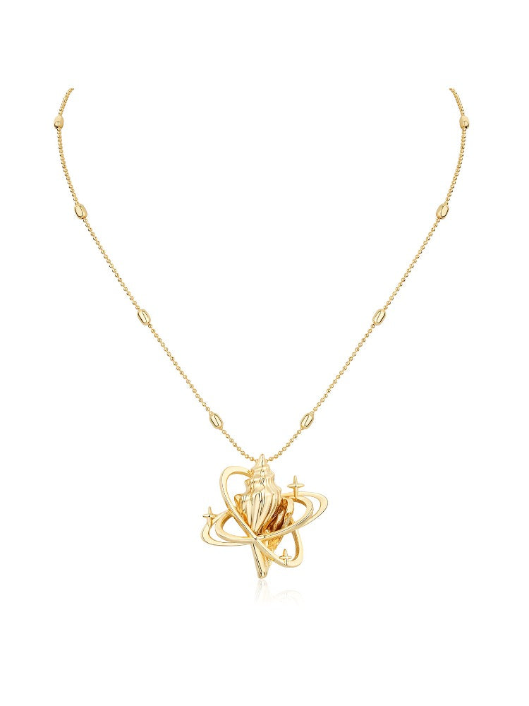 Seashell Star Pendant Necklace