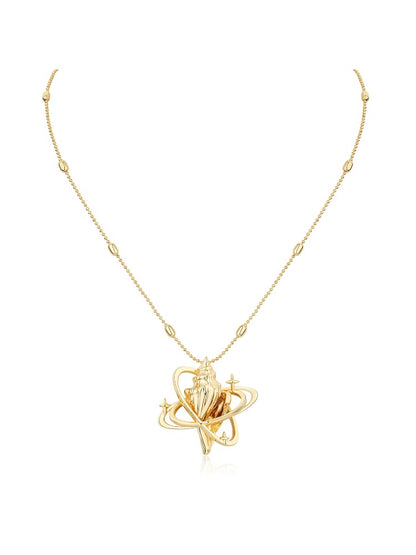 Seashell Star Pendant Necklace
