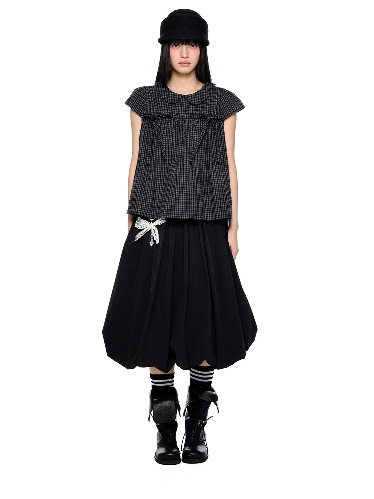 Plaid Peter Pan Dress