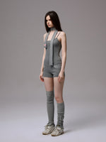 Polka Dot Stripe Jumpsuit Set