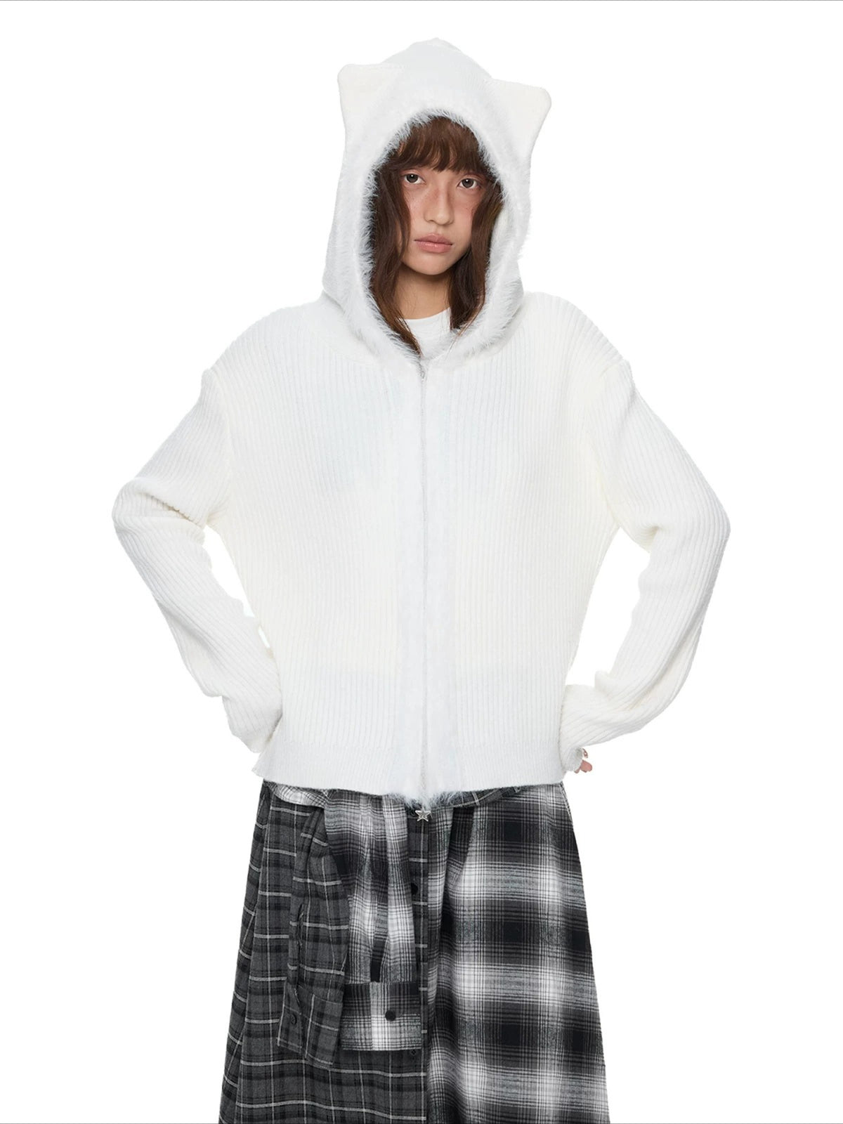 Bear Ear Knit Cardigan