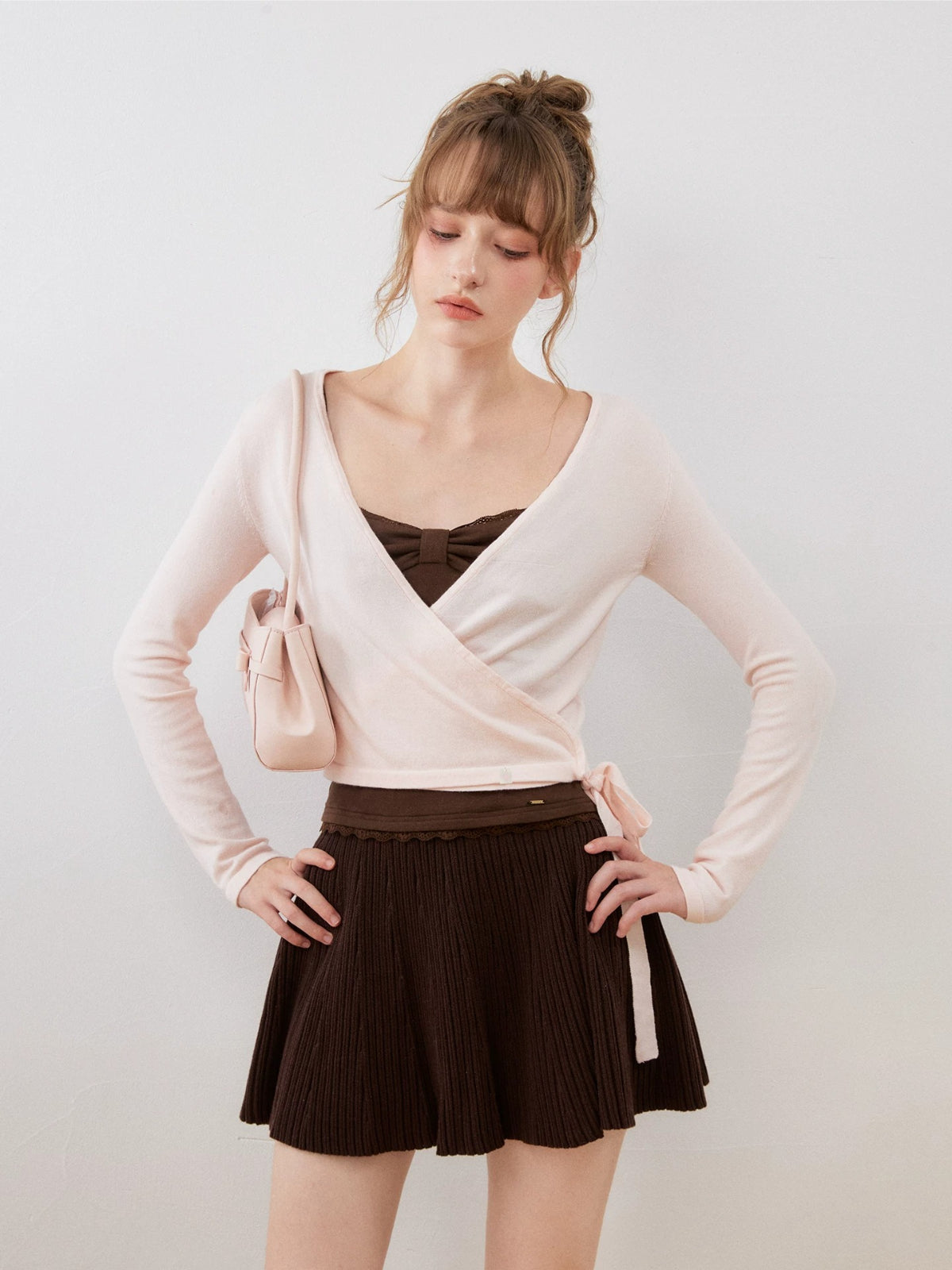 Bow Lace Trim Camisole Top