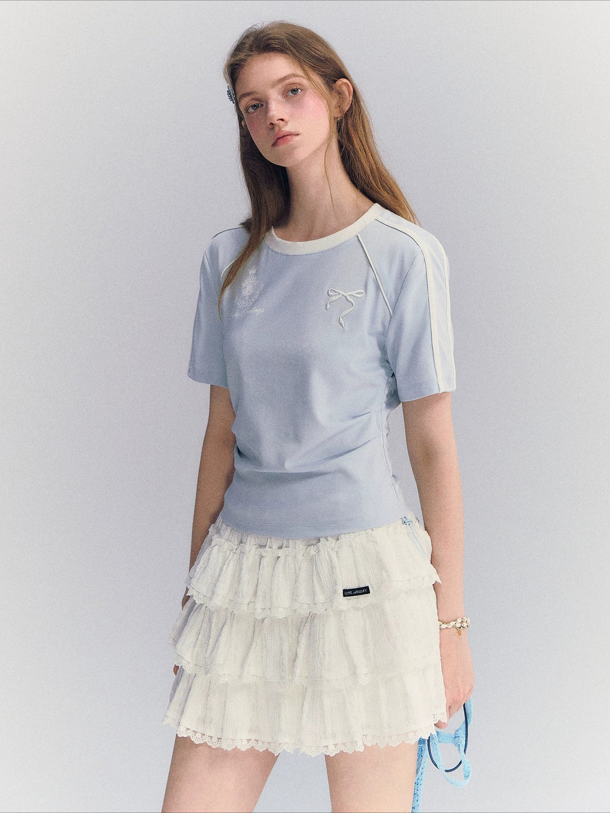 Contrast Drawstring Tee